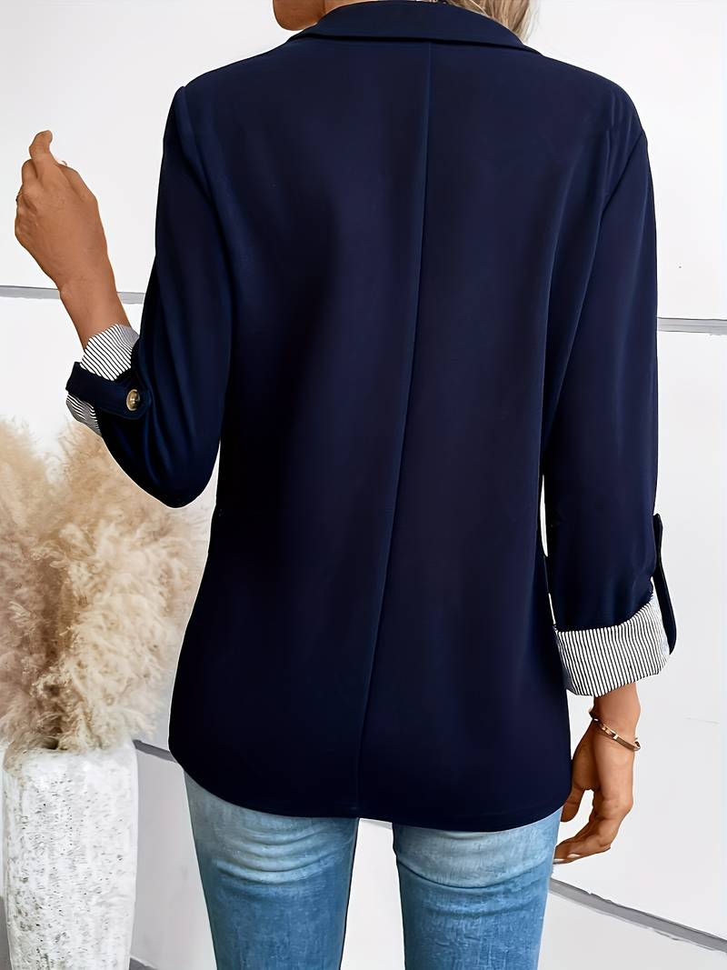 Galiah - Blazer Elegant cu Două rânduri De Nasturi și Guler cu Rever