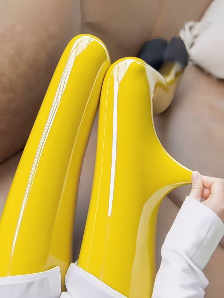Bekah – Colanți Elastici cu Picioare cu Luciu Intens