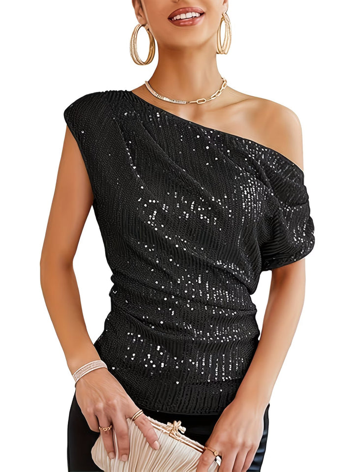 Jhasel – Top Elegant Cu UN Singur Umăr