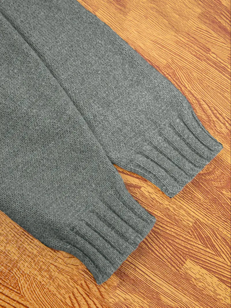 Natala - Pulover Tricotat Cu Buzunar Tip Cangur