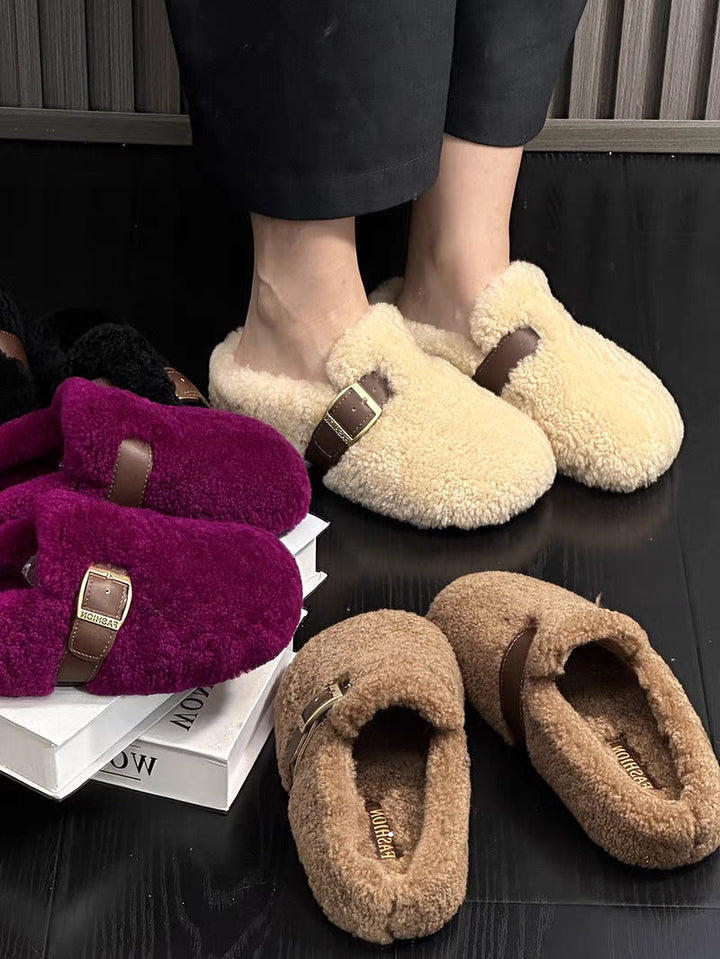 Zilvia - Pantofi Calzi Din Lână De Miel în Stil Zână