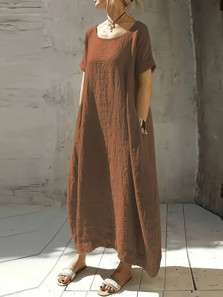 Anuradhi - Rochie lungă Casual cu Mâneci largi