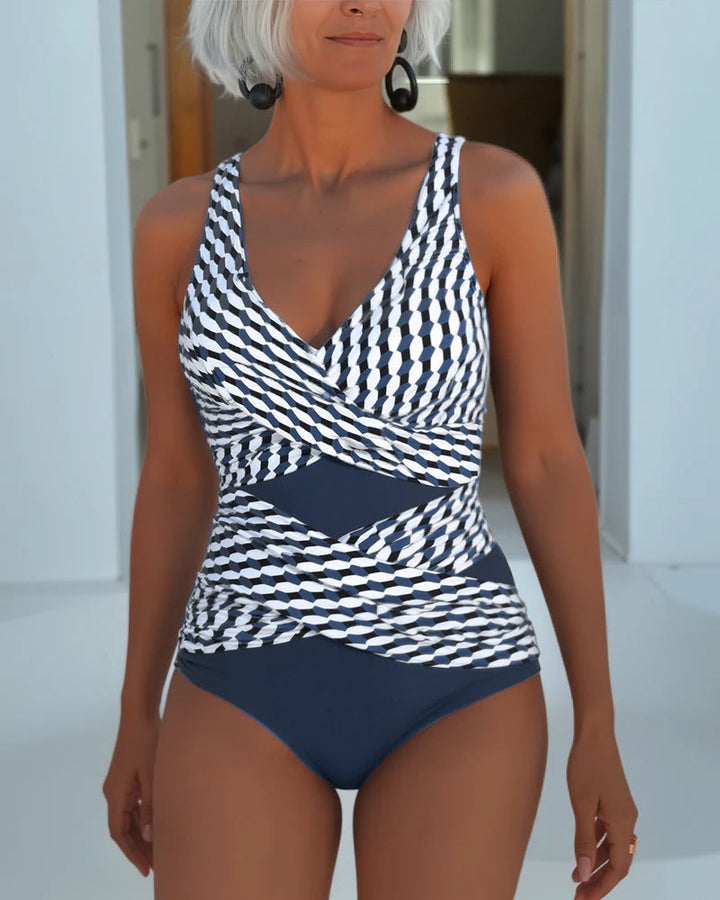 Rachell - Costum de baie Elegant cu Decupaj încrucișat