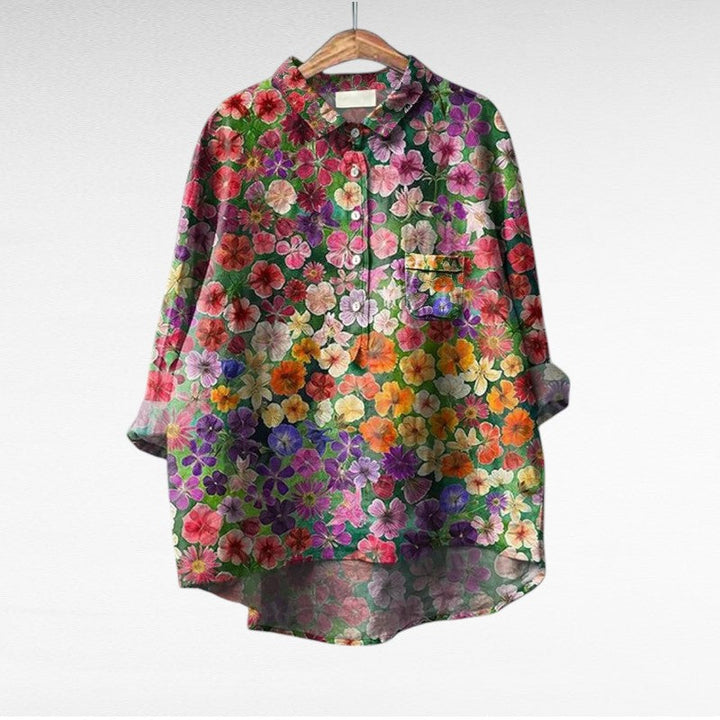 Shania - Bluză Oversized Cu Mâneci Lungi