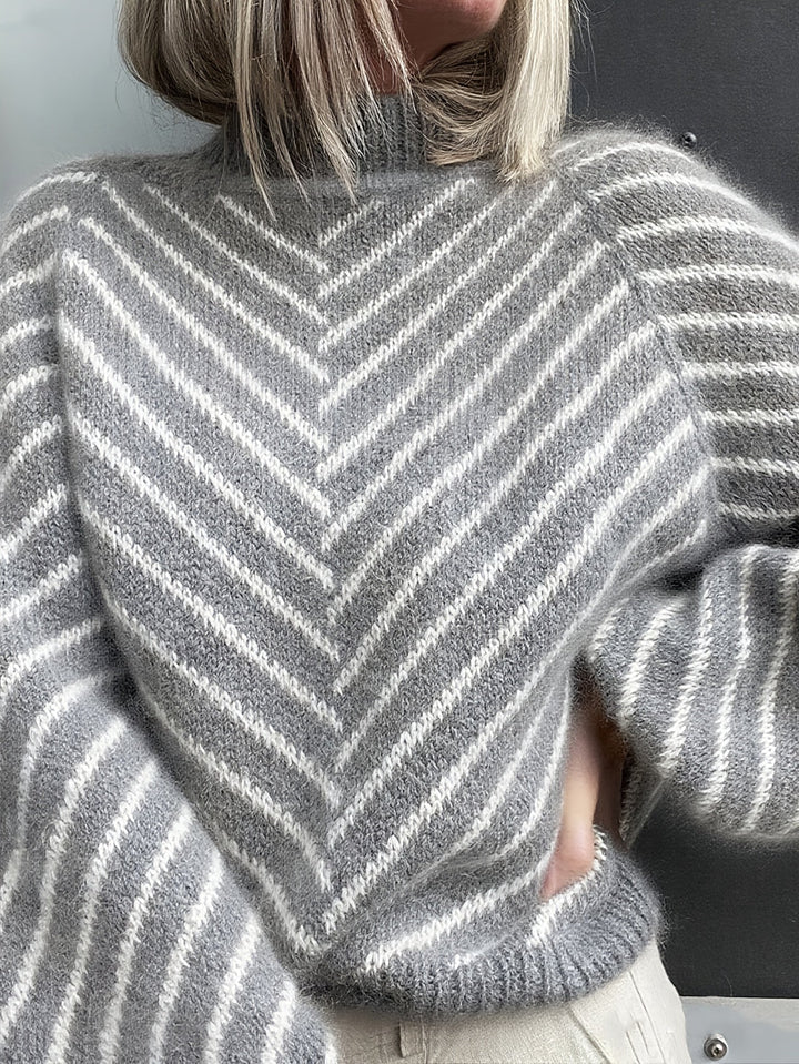 Klarysa - Pulover Casual Cu Mâneci Lungi Din Tricot