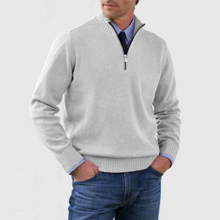 Ben - Pulover Cald și La Modă Cu Jumătate De Fermoar