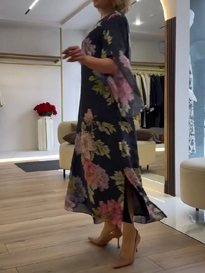 Yael - Rochie Maxi Cu Imprimeu Floral
