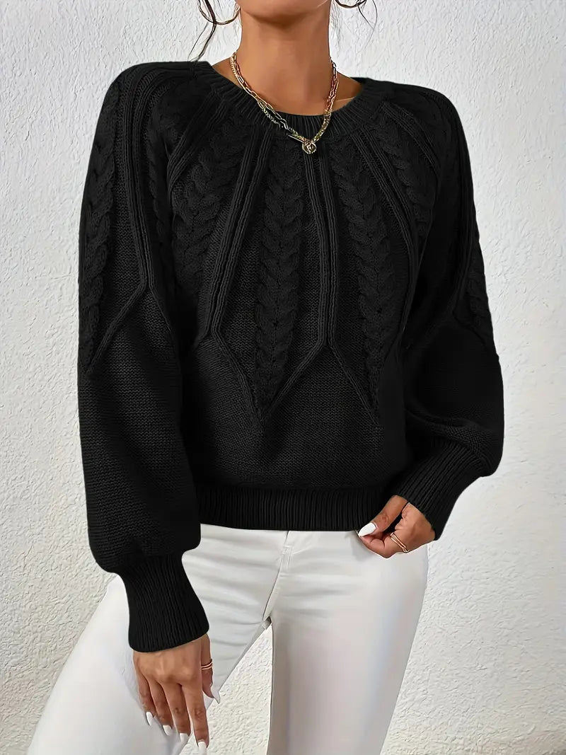 Özden - Pulover Elegant Cu Mâneci Lungi