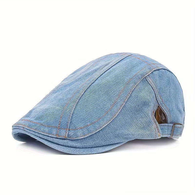 DenimCrown - Beretă Casual Din Denim, Unisex