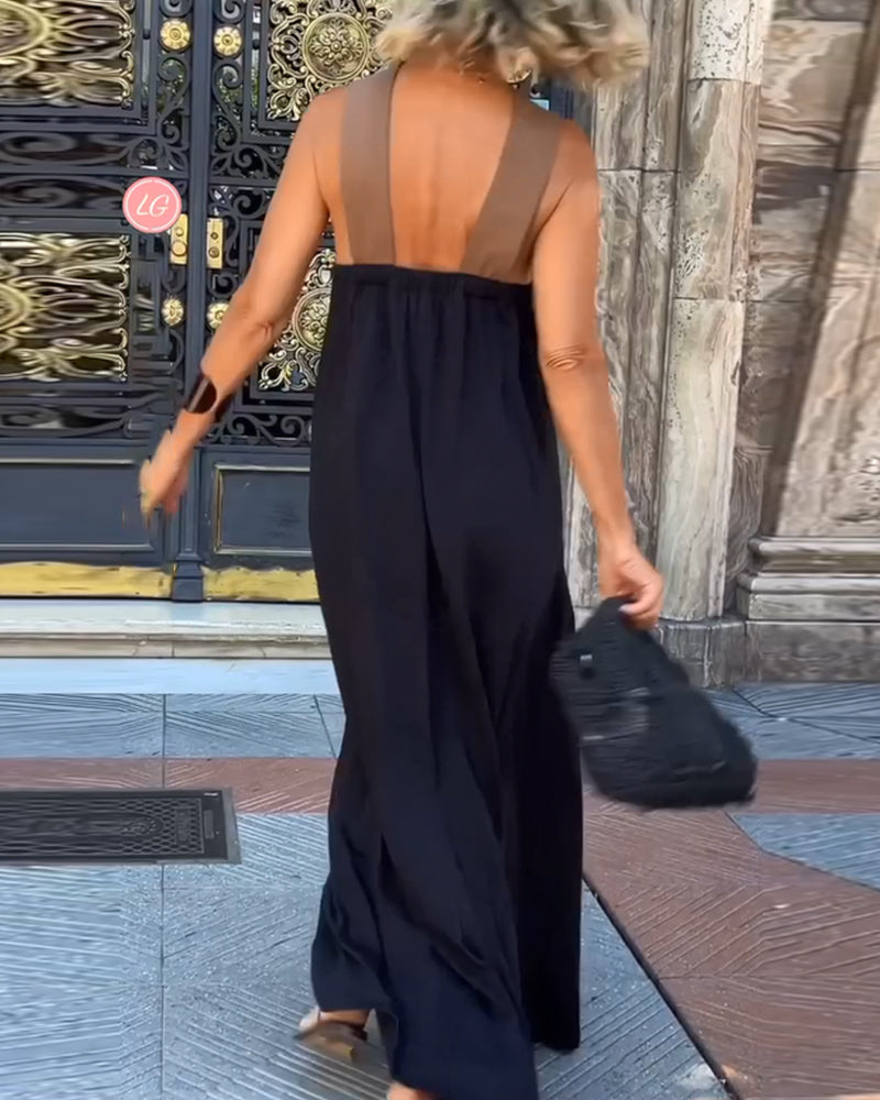 Giana - Rochie Elegantă Fără Spate, cu Decolteu încrucișat