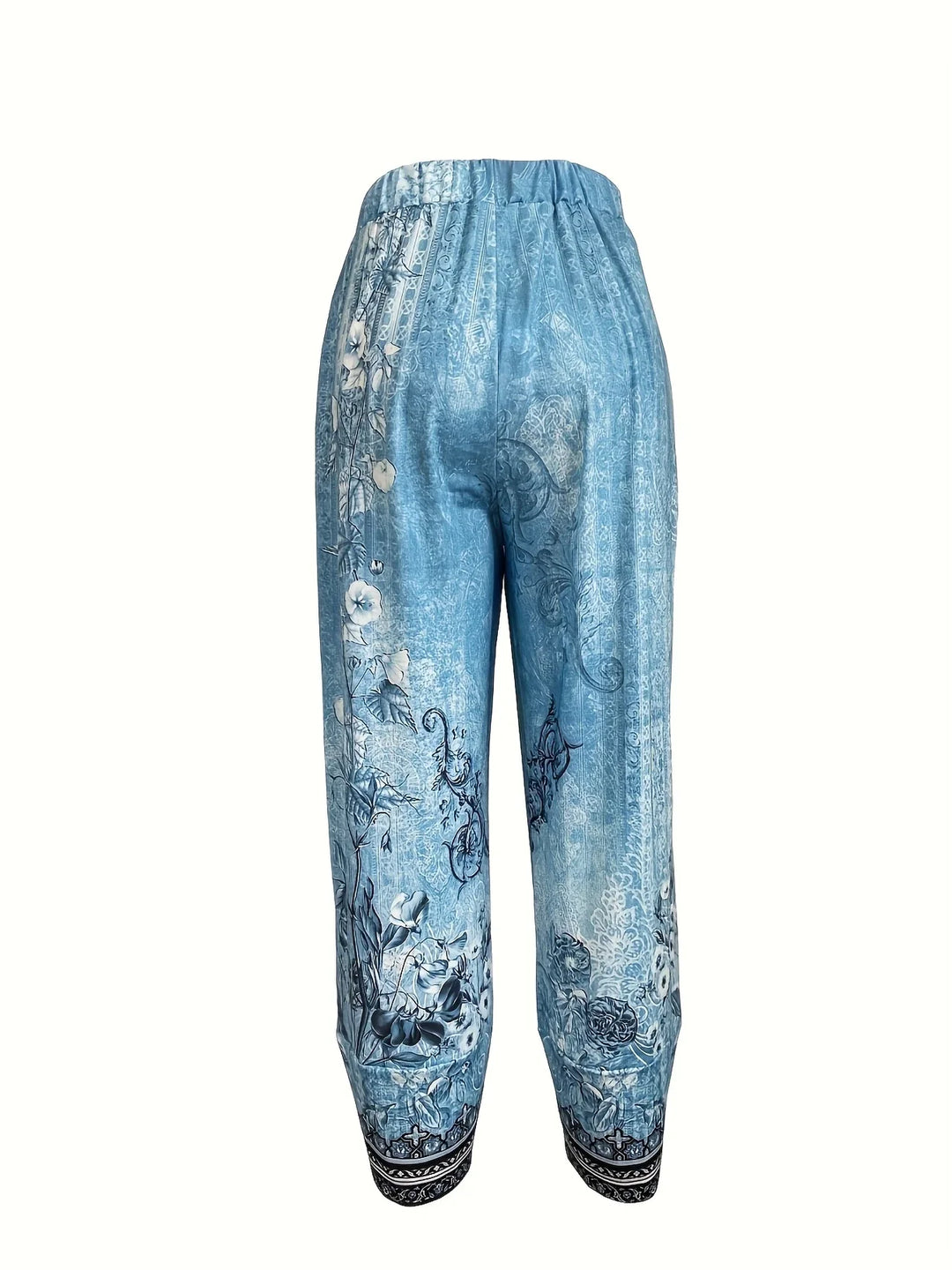 Kayden - Pantaloni Capri Vintage Cu Flori