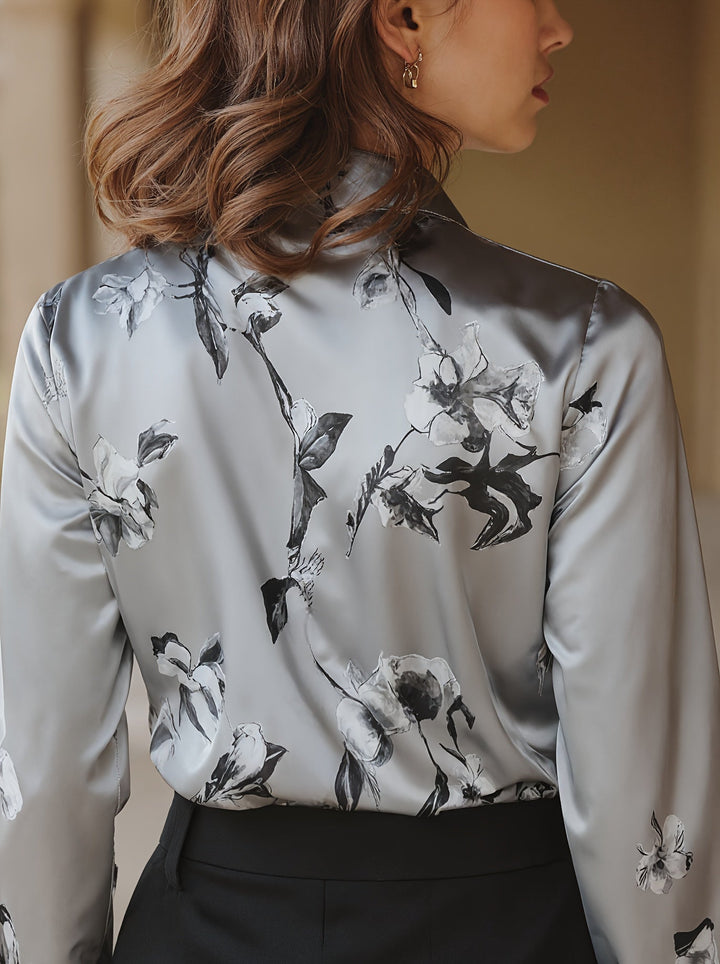 Majia - Cămașă Elegantă Cu Mâneci Lungi și Nasturi