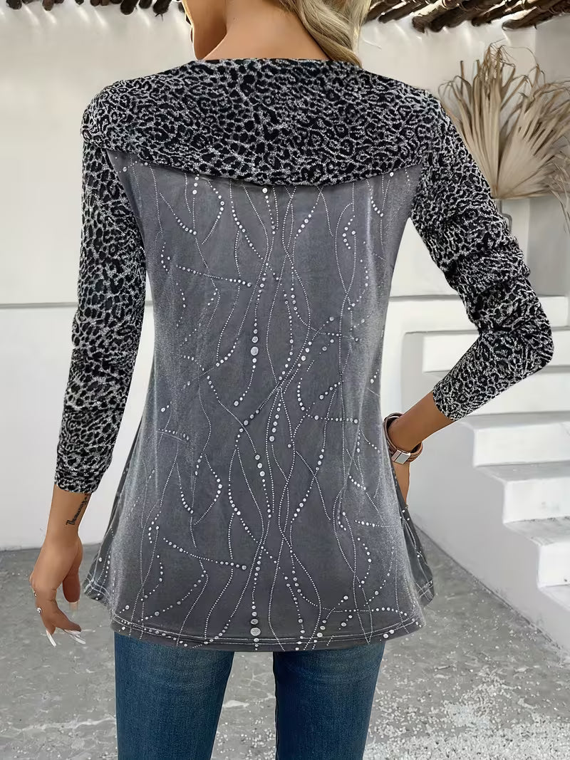 Zulikha – Bluză Elegantă Cu Mâneci Lungi