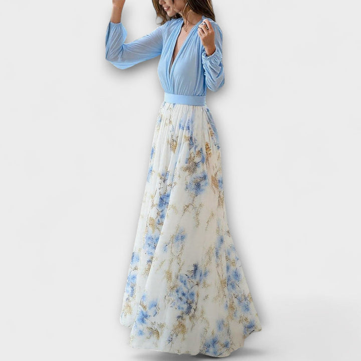 Zdravka - Rochie Maxi Cu Imprimeu Floral