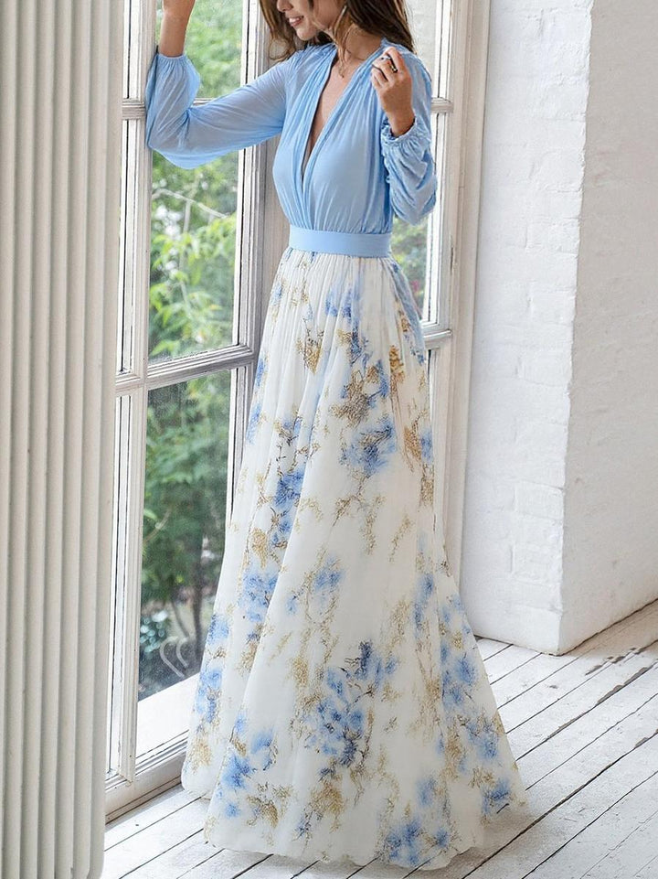 Jewel - Rochie Lungă Cu Imprimeu Floral