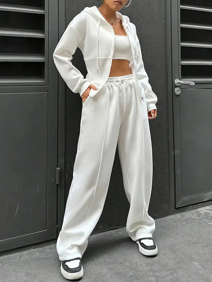 Nanci - Set Casual Cu Două Piese Cu Mâneci Lungi