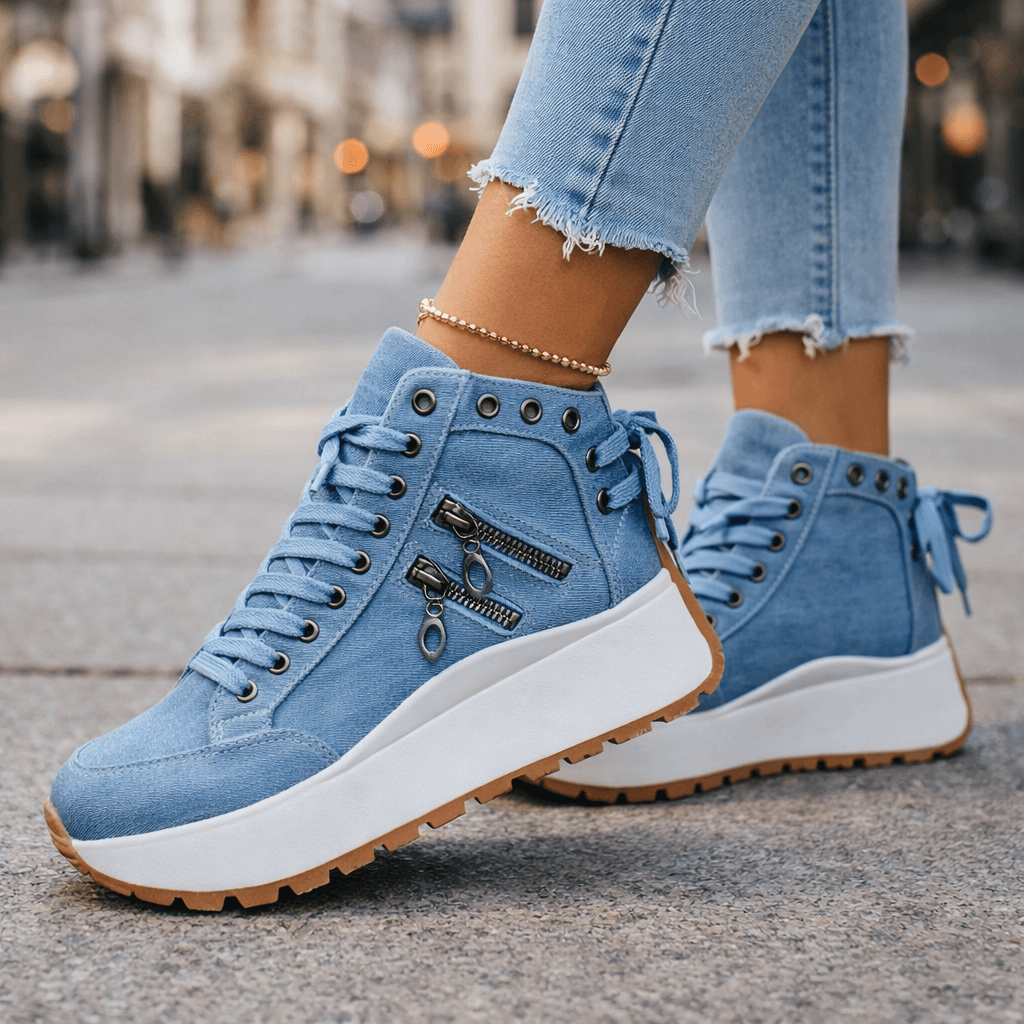 Kamala – Adidași Cu șireturi și Talpă Groasă