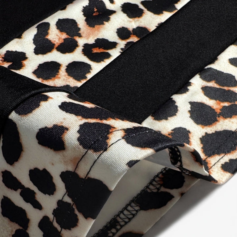 Leoza - Rochie Vintage Cu Imprimeu Leopard