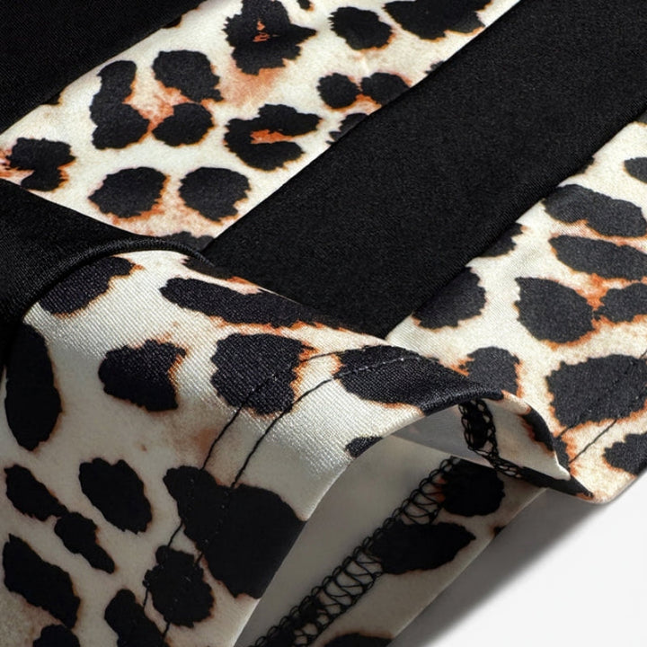 Leoza - Rochie Vintage Cu Imprimeu Leopard