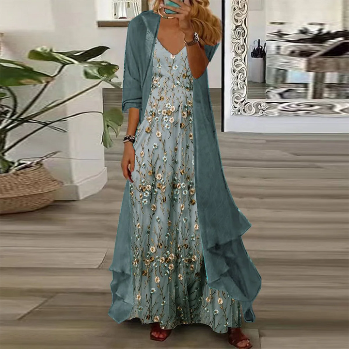 Edda - Set Rochie Lungă Din Două Piese