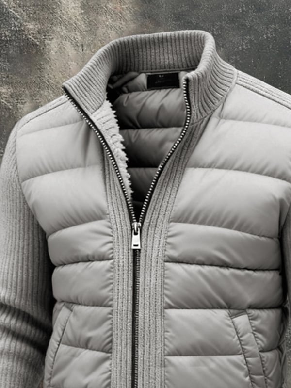 Kylian - Jacheta Vintage Tricotată Patchwork Pentru Exterior