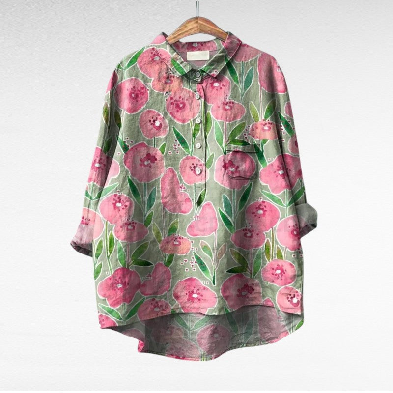 Shania - Bluză Oversized Cu Mâneci Lungi