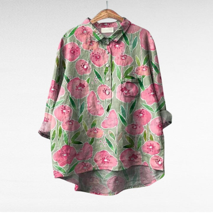 Shania - Bluză Oversized Cu Mâneci Lungi