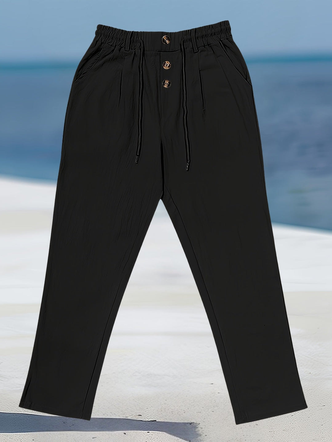 Aznar - Pantaloni Dezinvolt Din In Elastice