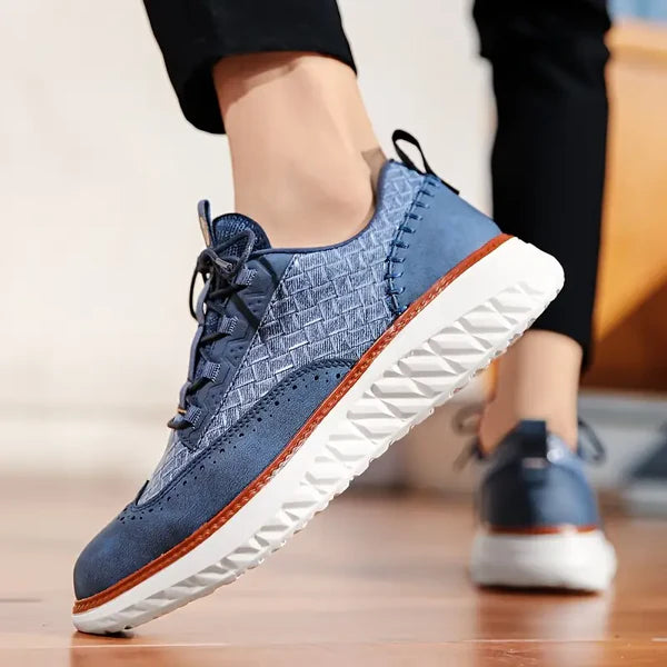 Colby - Adidași cu Textură țesută și Talpă Contrastantă