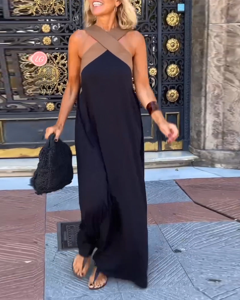 Giana - Rochie Elegantă Fără Spate, cu Decolteu încrucișat
