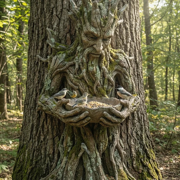 NatureHold – O Sculptură Pentru Hrănirea Păsărilor Integrată în Copac