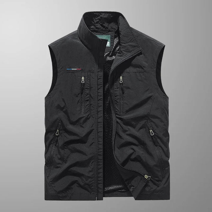 Vincent - Vestă Cargo Outdoor Respirabilă cu Multiple Buzunare