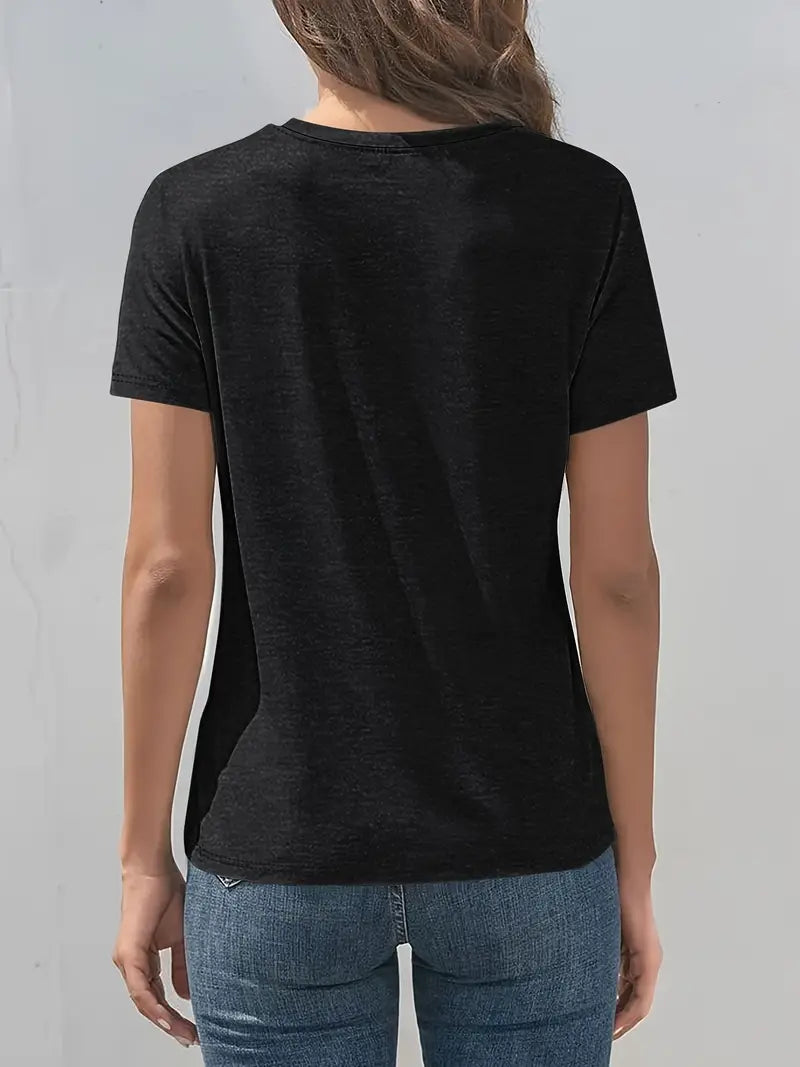 Vitaliya - Tricou Cu Mâneci Scurte Stil Cazual