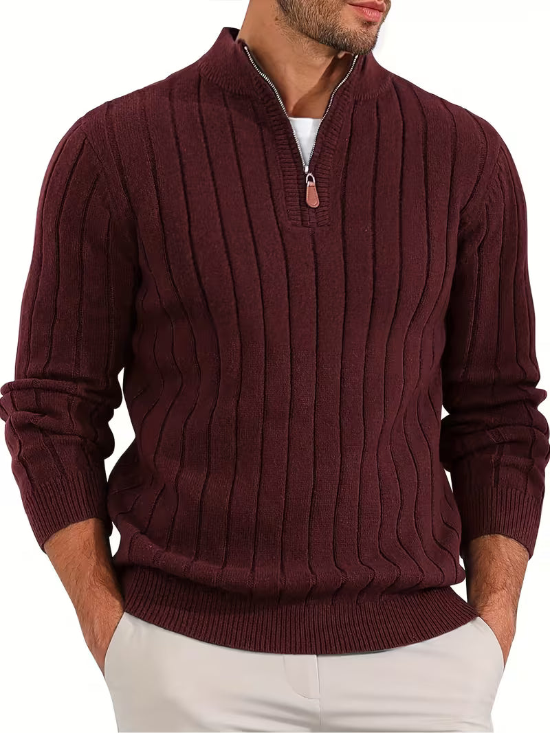 Yedidya - Pulover Casual cu Mâneci Lungi Din Tricot