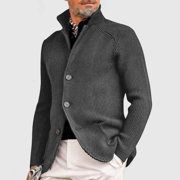 Maester - Cardigan Elegant Cu Mâneci Lungi și Nasturi