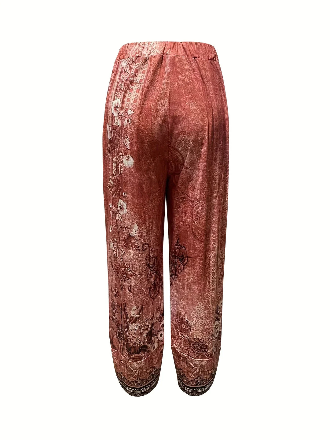 Kayden - Pantaloni Capri Vintage Cu Flori