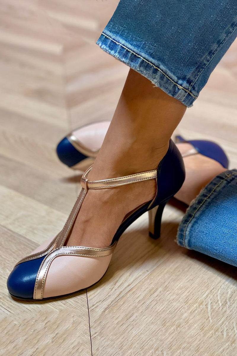 Laya – Pantofi Cu Toc Confortabili și Vârf Rotund