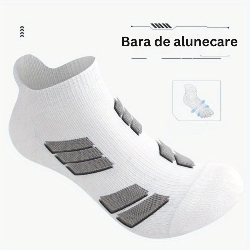 SwiftStep - Șosete Sportive Cu Dungi Antiderapante și Respirabile
