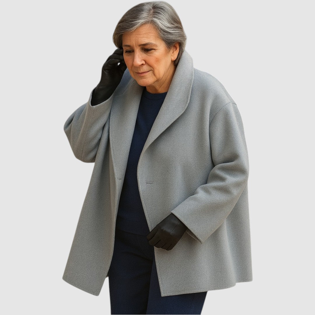 Plesette - Palton Din Lână Cașmir Vântîntrerupător