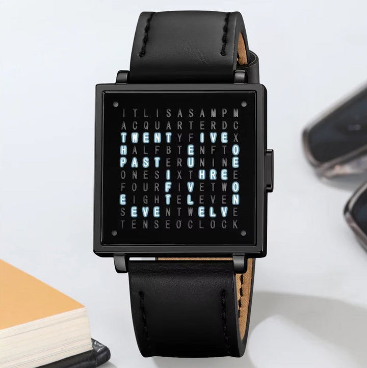 WordTime - Ceas Cu Afișaj Digital Matrix