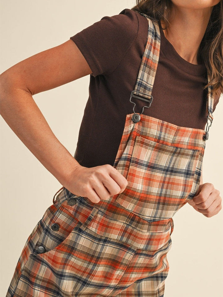 Molin - Salopetă Cu Croi Larg În Carouri