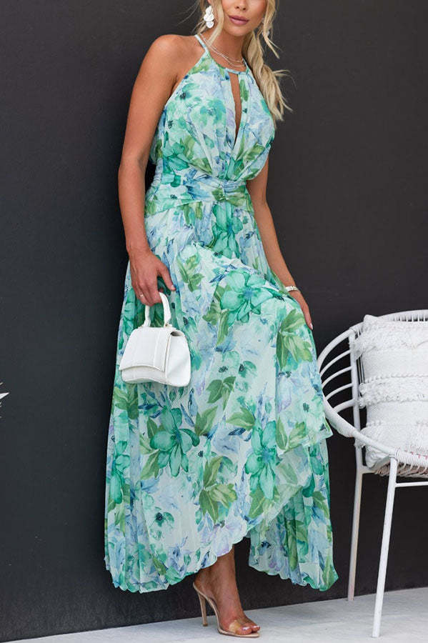 Aloysia - Rochie Maxi Cu Imprimeu Floral