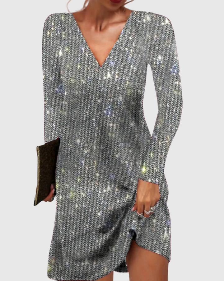 Blazena - Rochie Mini Cu Paiete