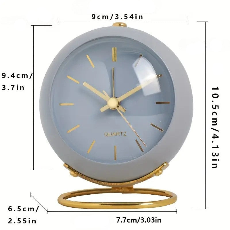 NordAura - Ceas De Birou Slențios Inspirat Din Stilul Nordic Pentru Decorul Casei