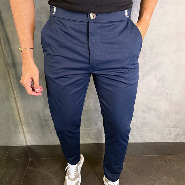 Matan - Pantaloni Clasici Slim Fit Elastici