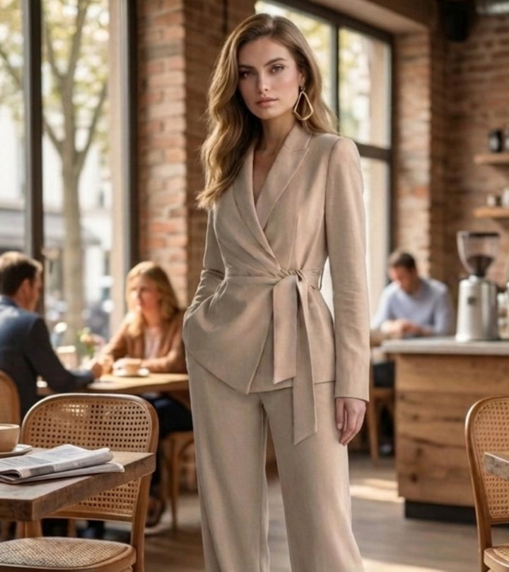 Asya - Costum Eleganță Casual Din Două Piese