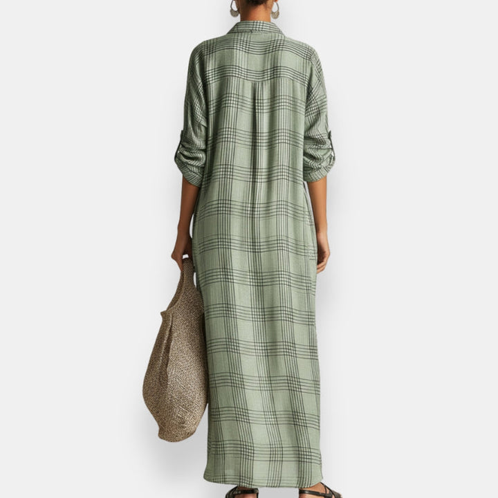 Massiel - Rochie Cămașă În Carouri