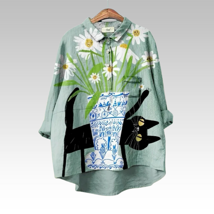 Thatsani - Bluze Clasice Cu Imprimeu Floral
