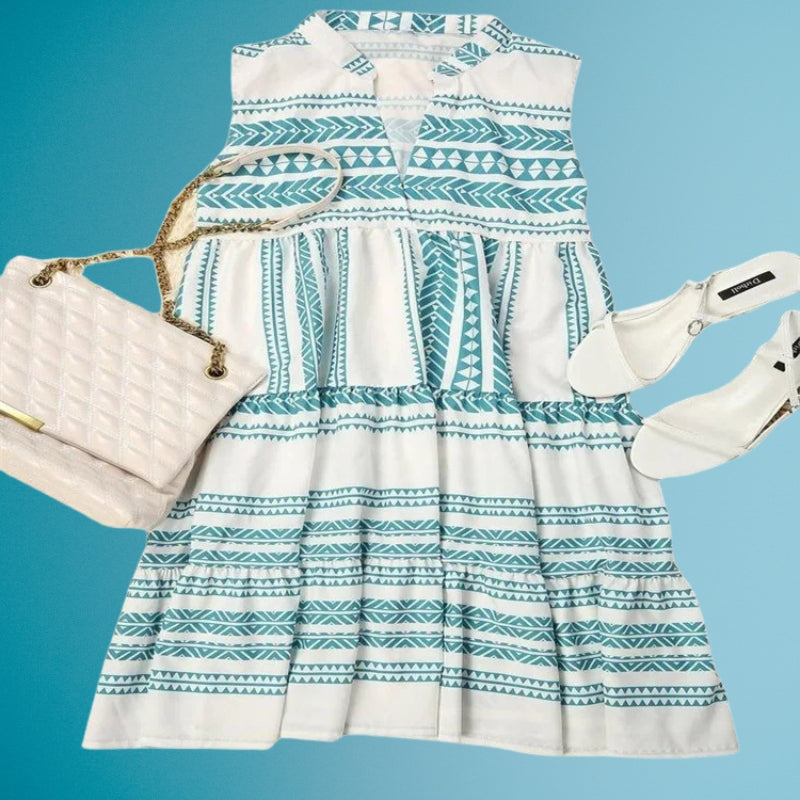 Lylah - Rochie Elegantă De Vară Cu Imprimeu