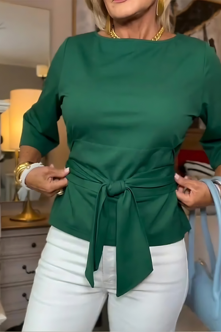 Shaniera - Top Elegant Cu Cordon La Talie